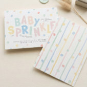 Pastel Baby Sprinkle Uitnodiging | Confetti