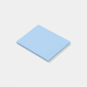 Pastel Babyblauwe Effen Kleur Post-it® Notes (Schuin)