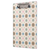 Pastel Babylonische geïnspireerde bloemmotief Klembord (Links)