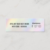 pastel background mini visitekaartje (Achterkant)