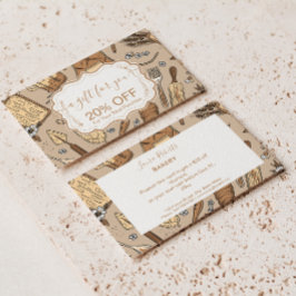 Pastel Bakery Branding Kortingskaartje