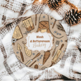 Pastel Bakery Branding Papieren Bordje