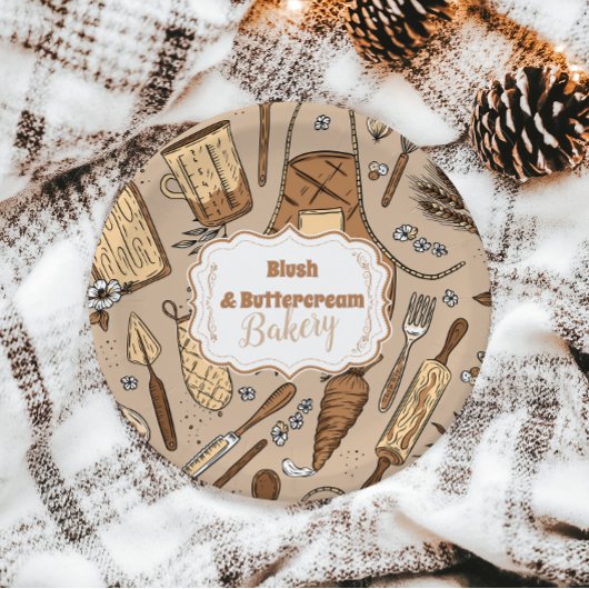 Pastel Bakery Branding Papieren Bordje