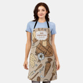 Pastel Bakery Branding Schort (Gedragen)