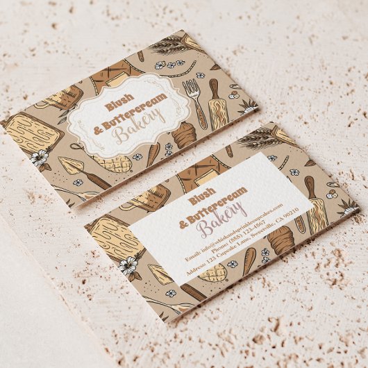 Pastel Bakery Branding Visitekaartje