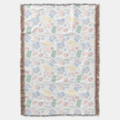 Pastel bakken thema zoete desserts gebak kunst deken (Voorkant Verticaal)