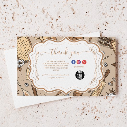 Pastel Bakkerij Branding Bedankkaart