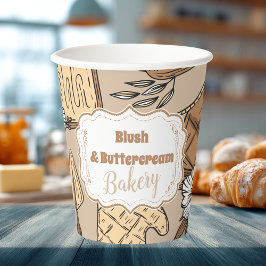 Pastel Bakkerij Branding Papieren Bekers