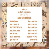 Pastel Bakkerij Branding Raamsticker (Vel 2)