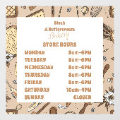 Pastel Bakkerij Branding Raamsticker (Vel)