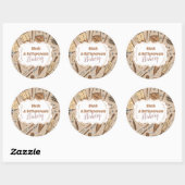 Pastel Bakkerij Branding Ronde Sticker (Vel)