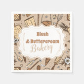 Pastel Bakkerij Branding Servet (Voorkant)