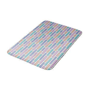 Pastel Bakstenen Mozaïek Badmat