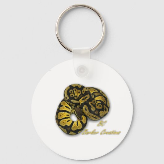 Pastel Ball Python Sleutelhanger (Voorkant)