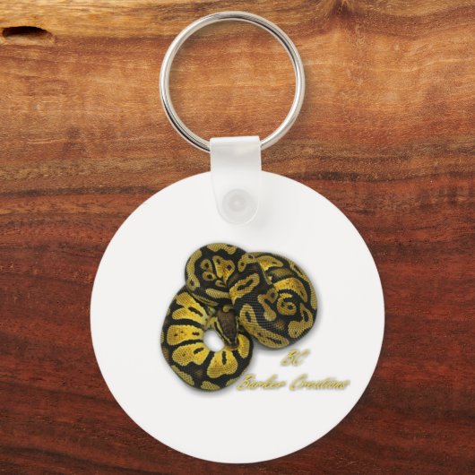 Pastel Ball Python Sleutelhanger (Voorkant)