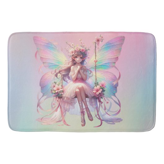 Pastel Ballerina Fairy Prinses Meisjes Badmat (Voorkant)