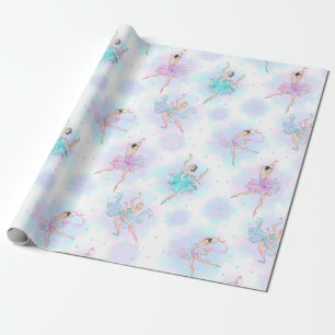 Pastel Ballet Dancers Cadeaupapier