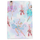Pastel Ballet Dancers Medium Cadeauzakje (Voorkant)