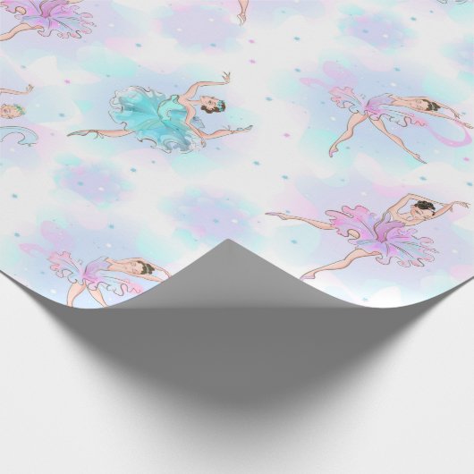 Pastel Ballet dansers Cadeaupapier (Hoek)