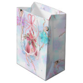 Pastel Balletdanseressen Medium Cadeauzakje (Achterkant Gekanteld)