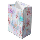 Pastel Balletdanseressen Medium Cadeauzakje (Voorkant Gekanteld)