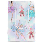 Pastel Balletdanseressen Medium Cadeauzakje (Achterkant)