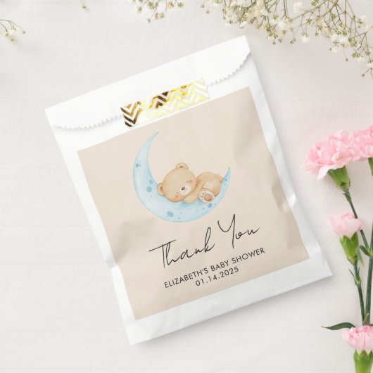 Pastel Ballon Baby Shower Bedankzakje (Gezegeld)