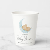 Pastel Ballon Baby Shower Papieren Bekers (Achterkant)