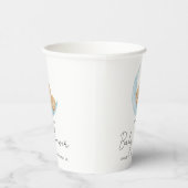 Pastel Ballon Baby Shower Papieren Bekers (Rechts)