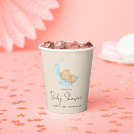 Pastel Ballon Baby Shower Papieren Bekers