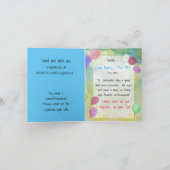 Pastel Ballonnen Baby Shower per Post Waterverf (Binnen)