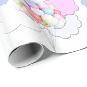 Pastel ballonnen in wolken inpakpapier (Rol Hoek)