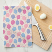 Pastel ballonnen theedoek (Quarter Fold)