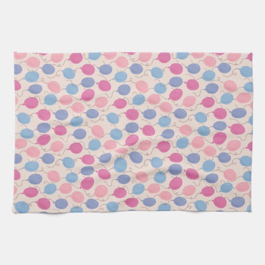 Pastel ballonnen theedoek (Horizontaal)