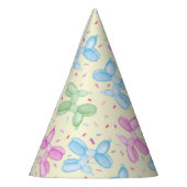 Pastel Balloon Animal Birthday Party Pet Feesthoedjes (Links)