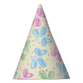 Pastel Balloon Animal Birthday Party Pet Feesthoedjes (Rechts)