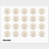 Pastel Balloon Baby Shower Ronde Sticker (Vel)