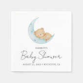 Pastel Balloon Baby Shower Servet (Voorkant)