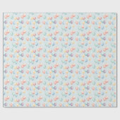 Pastel Balloon Nursery Pattern, Soft Rainbow Boys Cadeaupapier (Vlak)