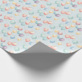 Pastel Balloon Nursery Pattern, Soft Rainbow Boys Cadeaupapier (Hoek)