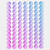 Pastel Balls Fleece Blanket (Voorkant)