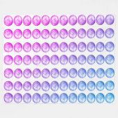 Pastel Balls Fleece Blanket (Voorkant (Horizontaal))