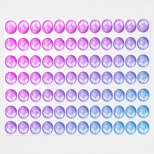 Pastel Balls Fleece Blanket (Voorkant (Horizontaal))