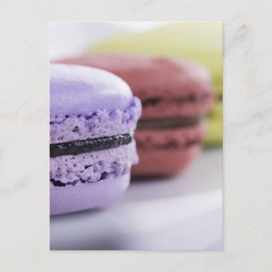Pastel banketbakker Franse Macaron Briefkaart (Voorkant)