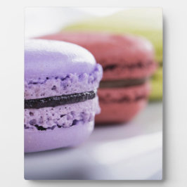 Pastel banketbakker Franse Macaron Fotoplaat