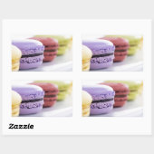 Pastel banketbakker Franse Macaron Rechthoekige Sticker (Vel)