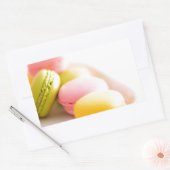 Pastel banketbakker Franse Macaron Rechthoekige Sticker (Envelop)