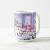 Pastel Barok Koffiemok (Voorkant rechts)