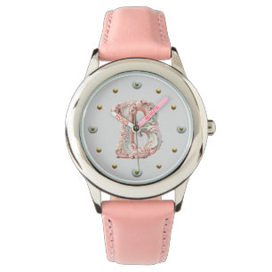 Pastel Barok letter B Horloge