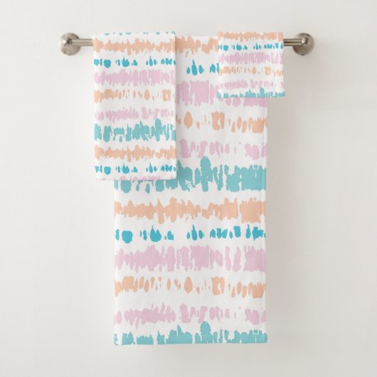 Pastel Batik Patroon Bad Handdoek (Insitu)